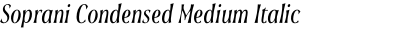 Soprani Condensed Medium Italic